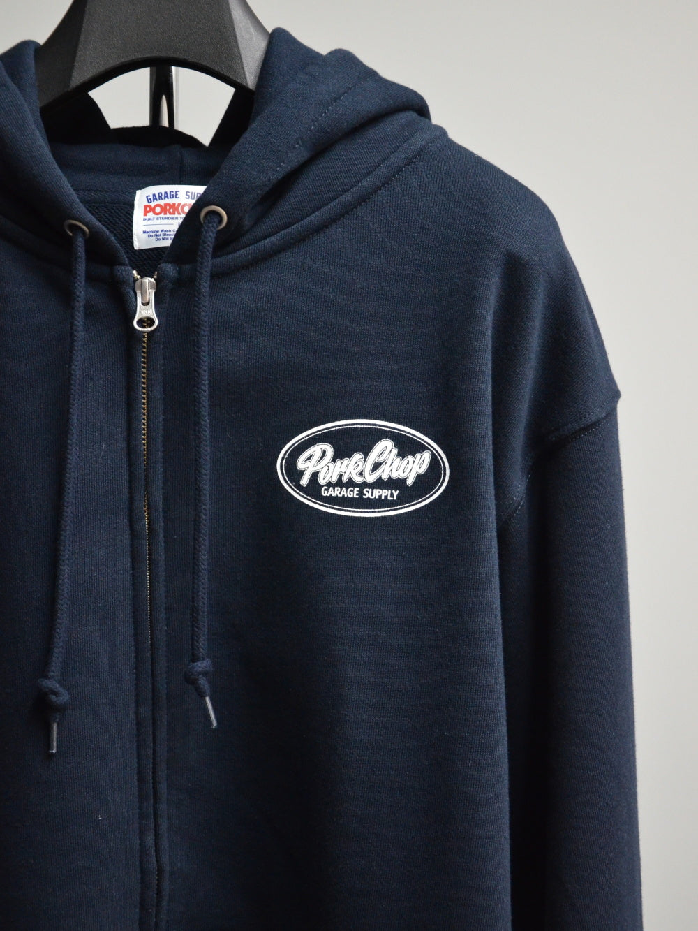PORKCHOP | BAD TOYS ZIP UP HOODIE - Navy