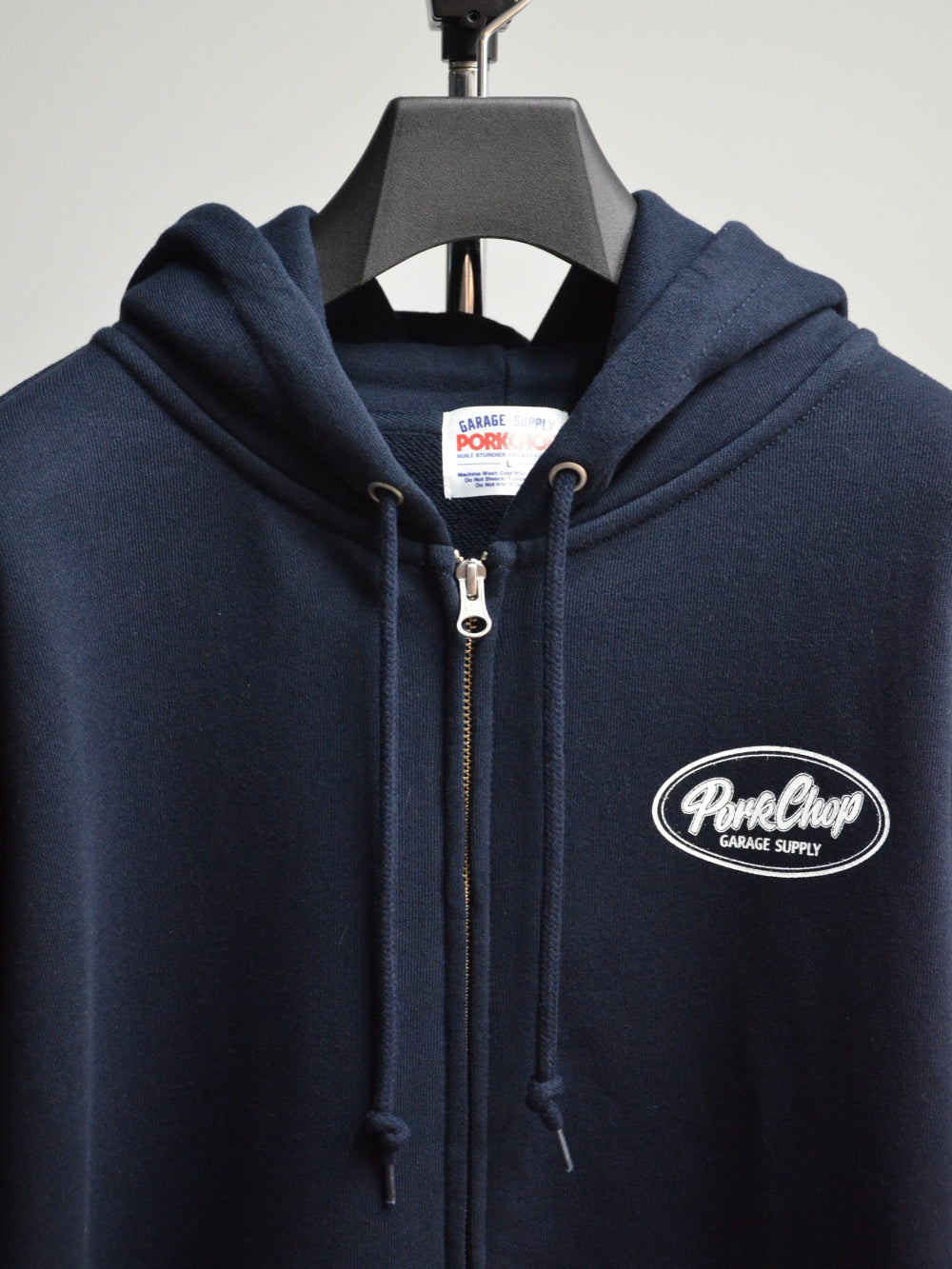 PORKCHOP | BAD TOYS ZIP UP HOODIE - Navy