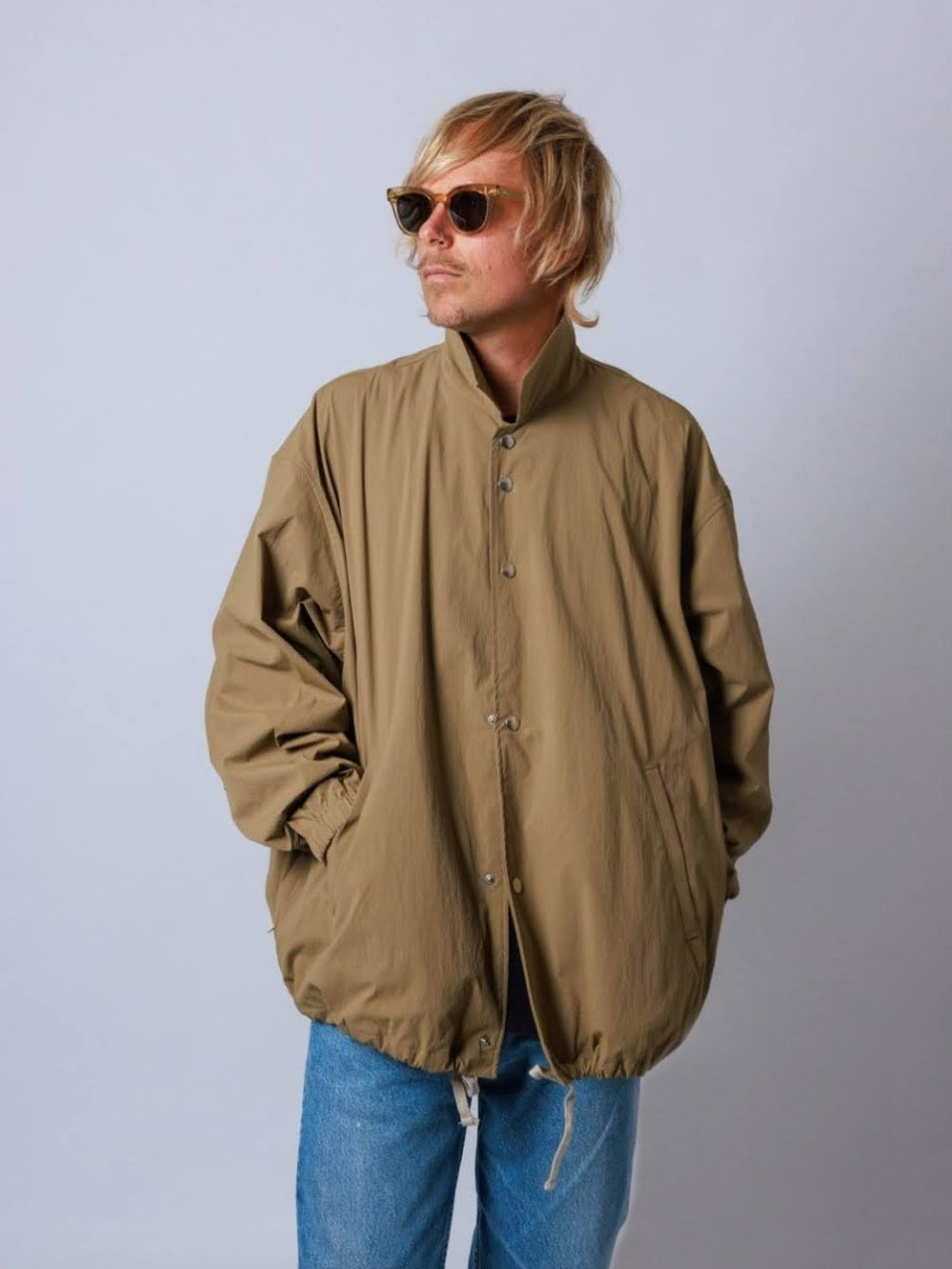 WAX | SPRING BALLOON COACH JACKET - Beige