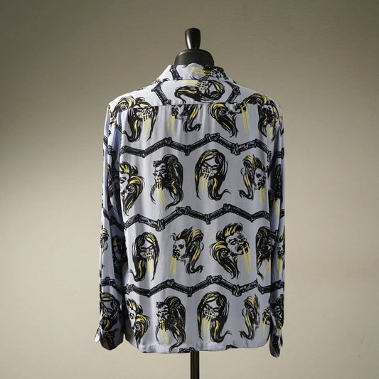 WEIRDO | VOODOO HEAD - L/S SHIRTS - Zenith Blue