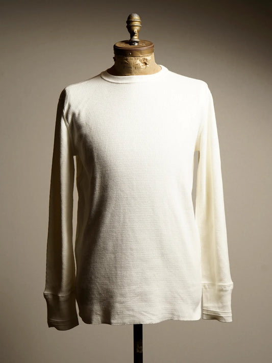GLADHAND & Co. | WAFFLE L/S T-SHIRTS - White