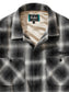 GOOD HELLER | WOOL&POLYESTER OMBRE CHECK SHIRT - Black
