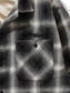 GOOD HELLER | WOOL&POLYESTER OMBRE CHECK SHIRT - Black