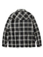 GOOD HELLER | WOOL&POLYESTER OMBRE CHECK SHIRT - Black