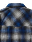 GOOD HELLER | WOOL&POLYESTER OMBRE CHECK SHIRT - Blue