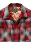 GOOD HELLER | WOOL&POLYESTER OMBRE CHECK SHIRT - Red