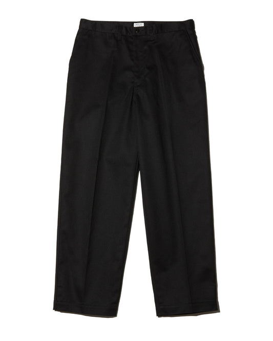 RADIALL | CNQ MOTOWN - WIDE TAPERED FIT PANTS - Black