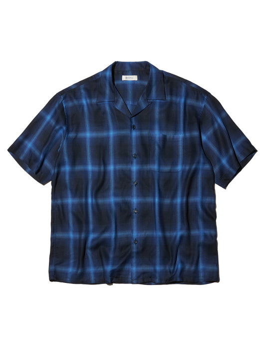 RADIALL | EASY - OPEN COLLARED SHIRT S/S - Midnight Navy