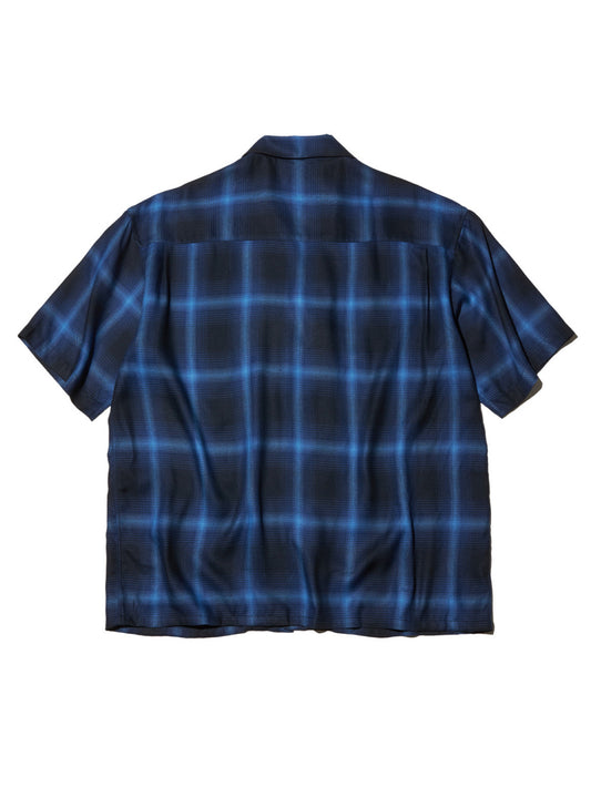 RADIALL | EASY - OPEN COLLARED SHIRT S/S - Midnight Navy