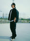 FLUTTER | T/C Open Collar S/S Work Shirts - Black
