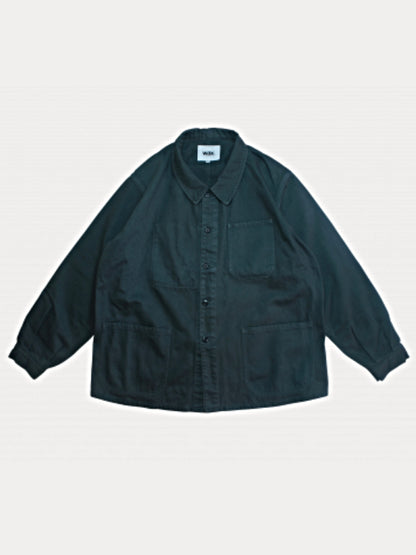 【3.20 (Fri) Release】WAX | French Work Jacket - Charcorl