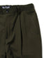 GOOD HELLER | POLYESTER RAYON ONE TUCK EASY SLACKS - Olive