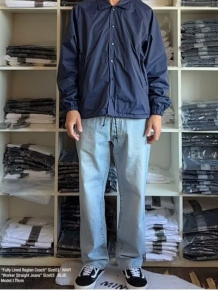 MINE Worker Straight Blue Jeans (BSC26-WSBJ)