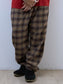 MINE Flannel Easy Pants / BROWN