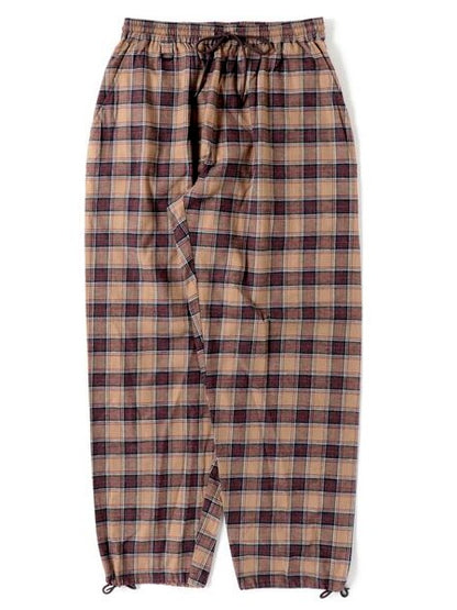 MINE Flannel Easy Pants / BROWN