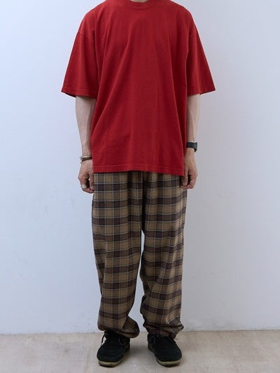 MINE Flannel Easy Pants / BROWN