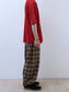 MINE Flannel Easy Pants / BROWN