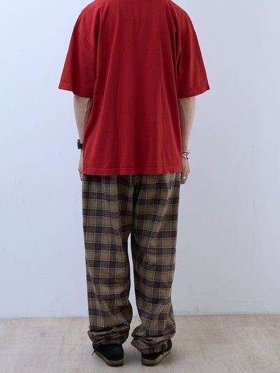 MINE Flannel Easy Pants / BROWN