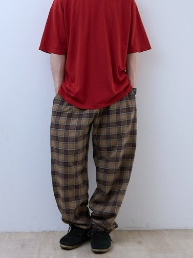 MINE Flannel Easy Pants / BROWN