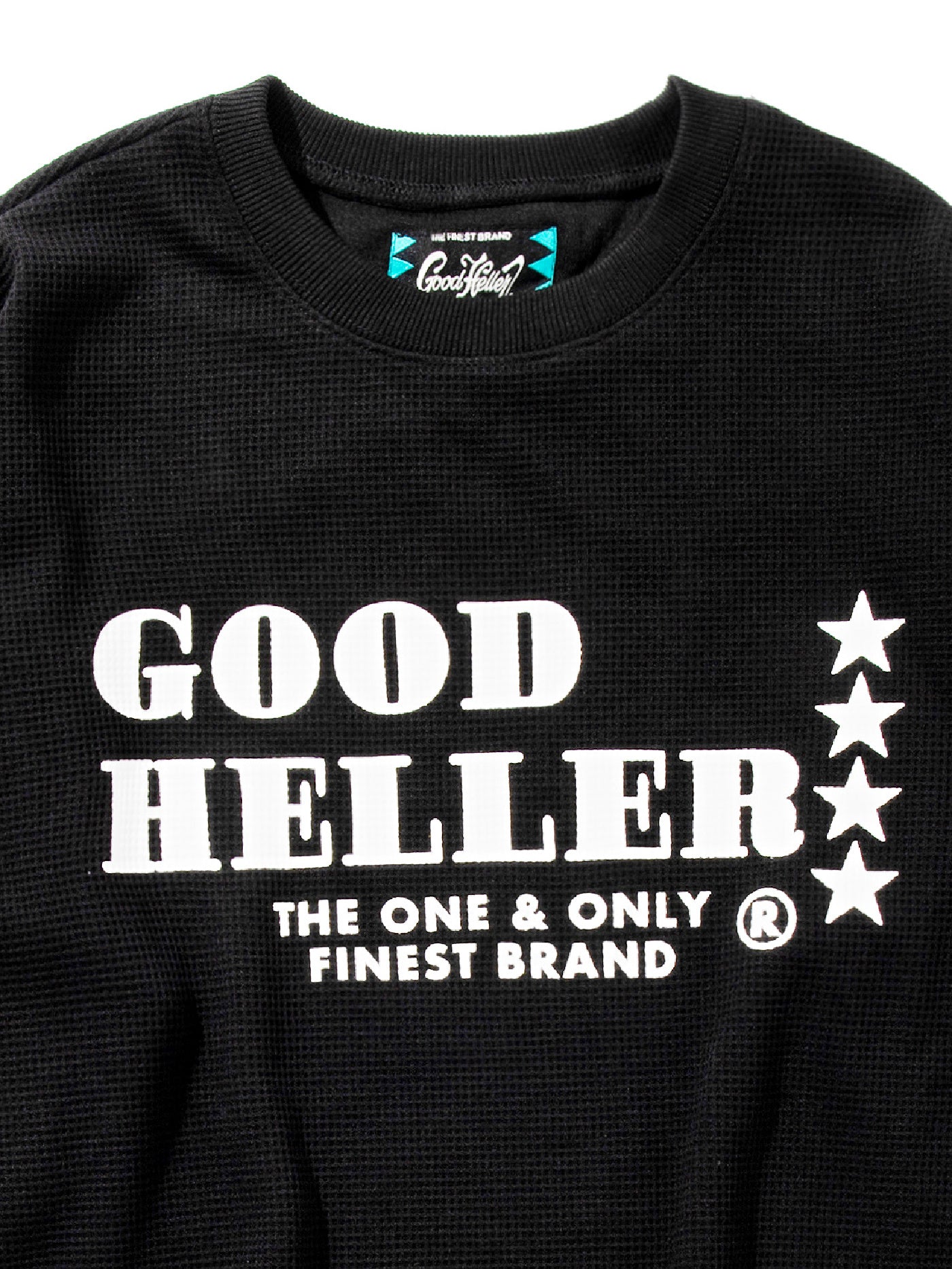 GOOD HELLER | LOGO THERMAL L/S T-SHIRT - Black