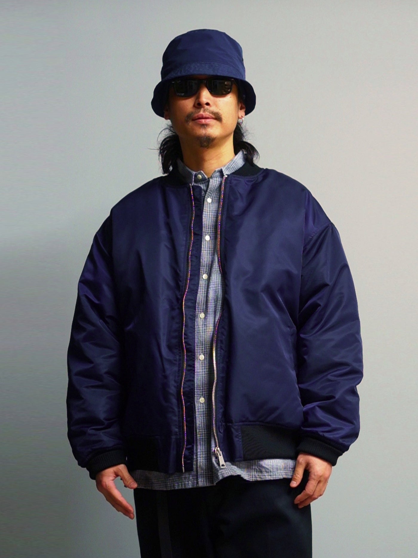 【11.2 (Sun) 12:00 Release】WAX | Bomber Jacket - Navy
