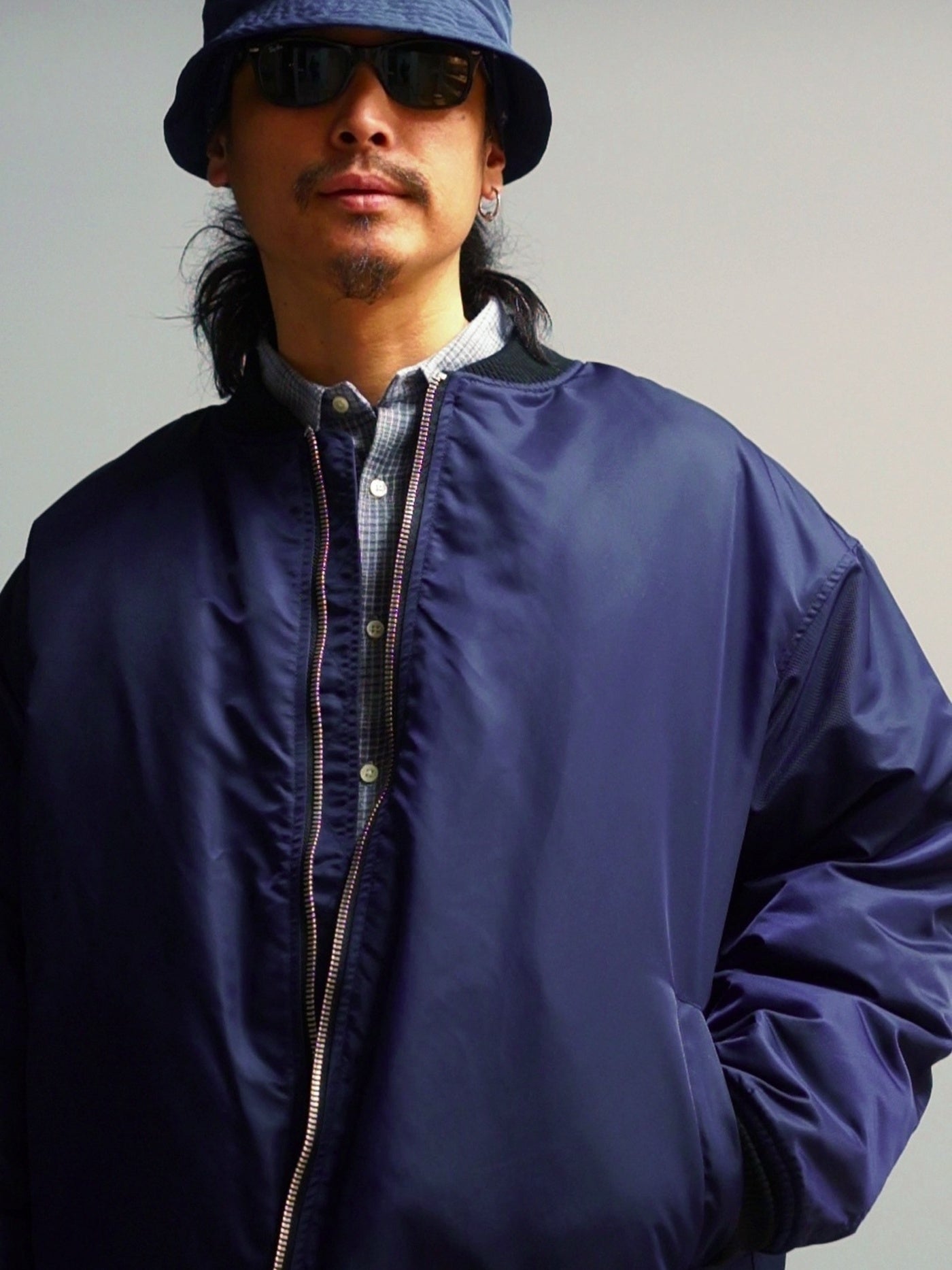 【11.2 (Sun) 12:00 Release】WAX | Bomber Jacket - Navy