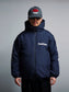 【12.28 (Sun) 12:00 Release】PORKCHOP | BURNING LOGO HOODED JKT - Navy
