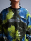 GOOD HELLER | TIE DYE SWEAT L/S T-SHIRT - Green