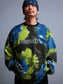 GOOD HELLER | TIE DYE SWEAT L/S T-SHIRT - Green