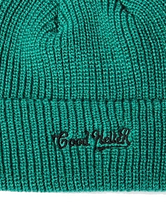 GOOD HELLER | ACRYLIC LOGO KNIT CAP - Turquoise