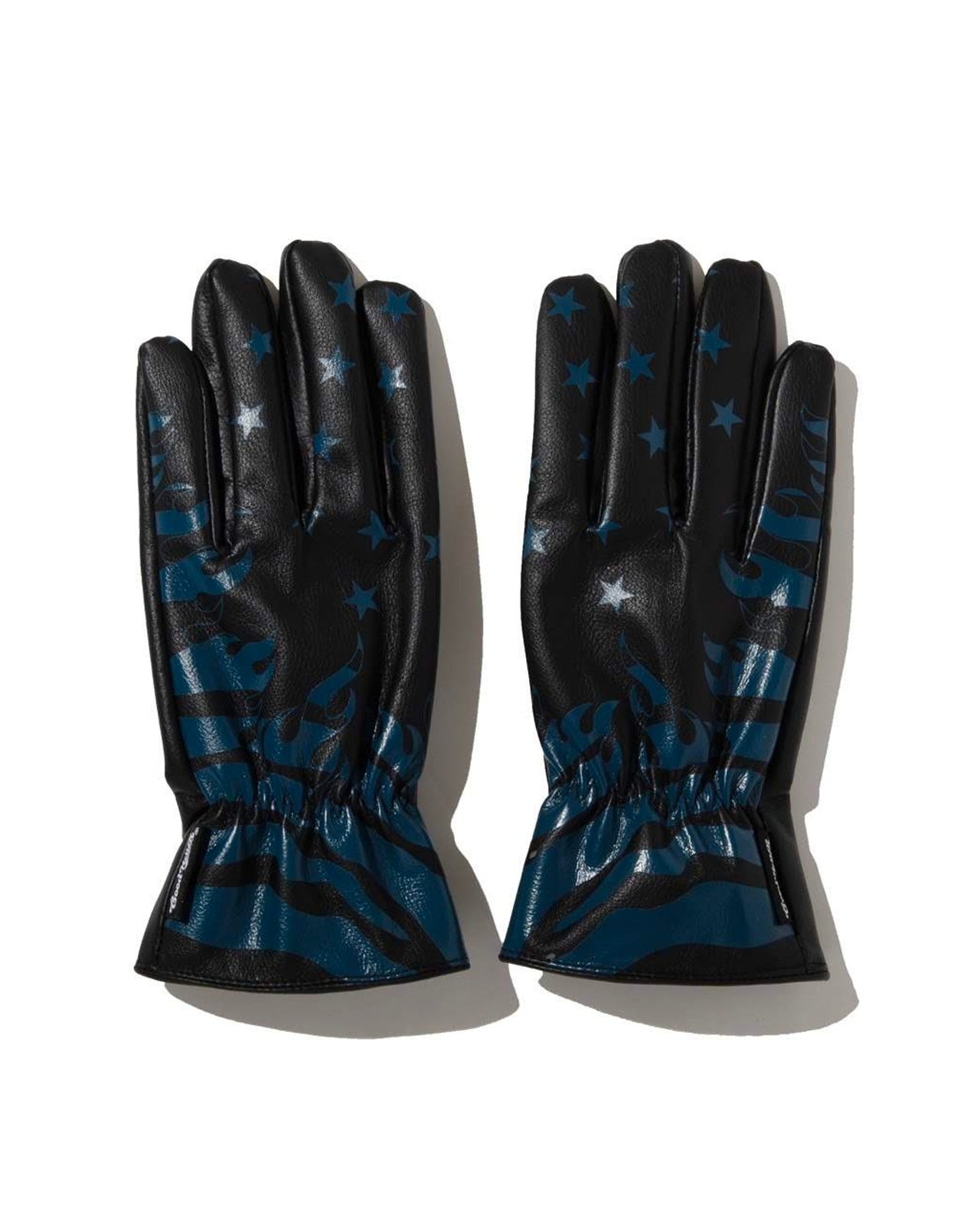 GOOD HELLER | AMERICAN FLAG FIRE PATTERN LEATHER GLOVE