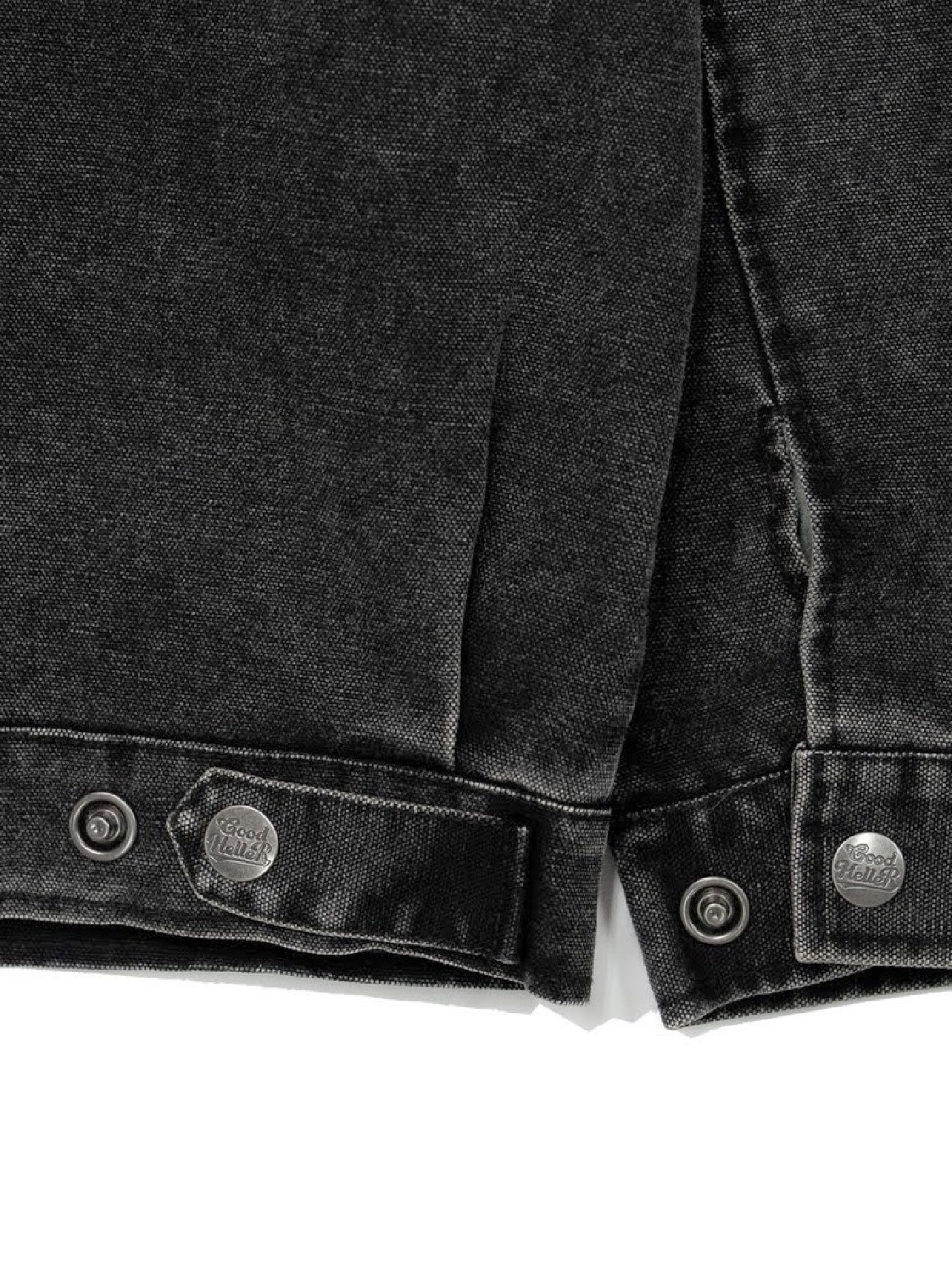【10.25 (Sat) 12:00 Release】GOOD HELLER | HEAVY CANVAS DETROIT TYPE JACKET - Faded Black