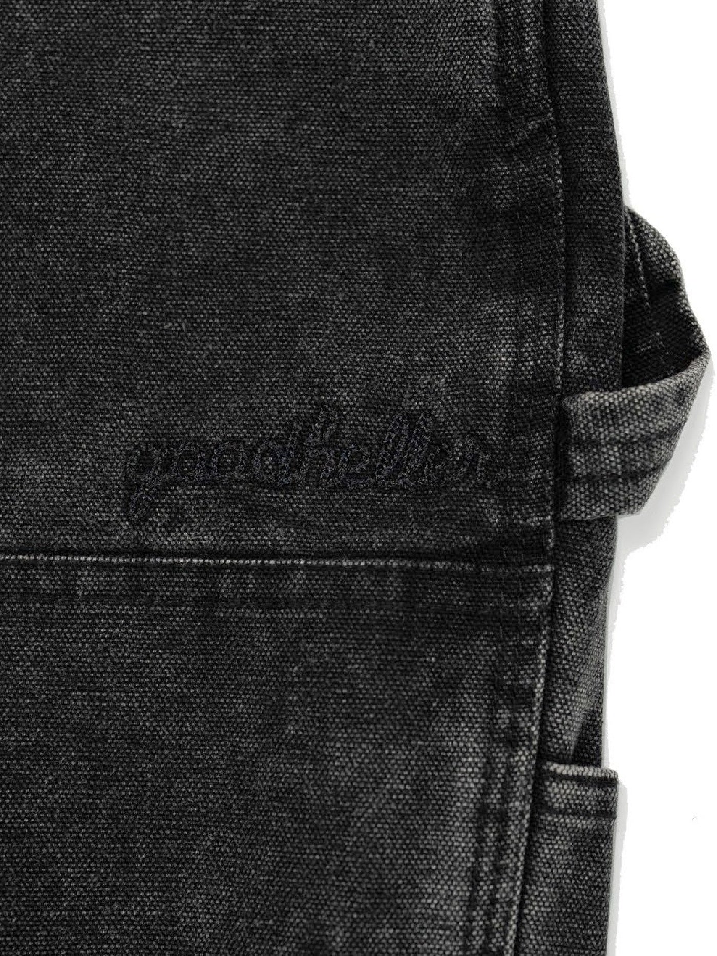 【10.25 (Sat) 12:00 Release】GOOD HELLER | HEAVY CANVAS DOUBLE KNEE PAINTER PANTS - Faded Black