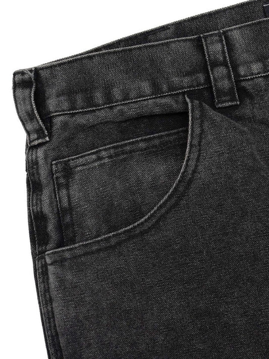 【10.25 (Sat) 12:00 Release】GOOD HELLER | HEAVY CANVAS DOUBLE KNEE PAINTER PANTS - Faded Black