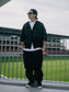 FLUTTER | T/C Open Collar S/S Work Shirts - Black