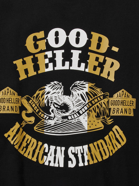 GOOD HELLER | AMERICAN EAGLE L/S T-SHIRT - Black
