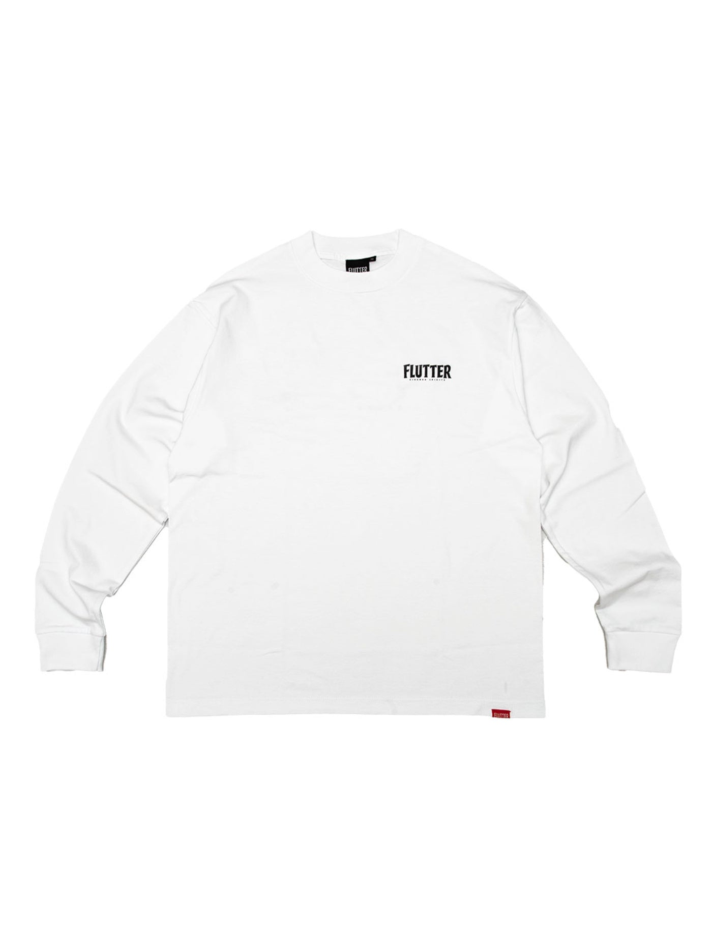 FLUTTER | OG Logo L/S Tee - White