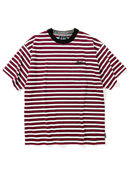 【8.23 (Sat) 12:00 Release】GOOD HELLER | BORDER S/S T-SHIRT - Red