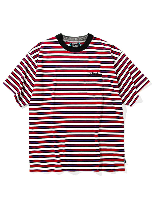 【8.23 (Sat) 12:00 Release】GOOD HELLER | BORDER S/S T-SHIRT - Red