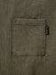 GOOD HELLER | LEATHER WAPPEN USED WASH L/S T-SHIRT - Olive
