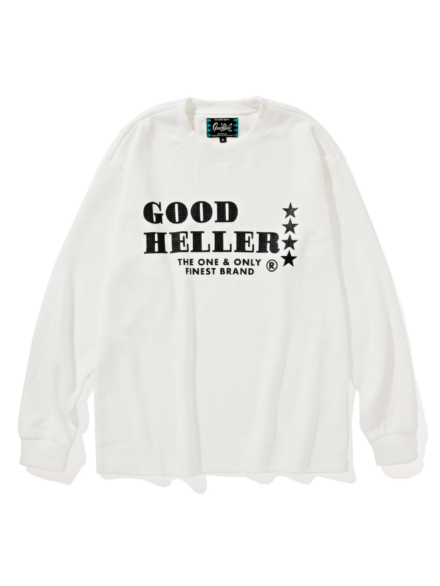 GOOD HELLER | LOGO THERMAL L/S T-SHIRT - White