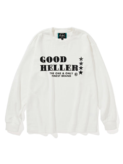 GOOD HELLER | LOGO THERMAL L/S T-SHIRT - White