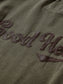 GOOD HELLER | LEATHER WAPPEN USED WASH L/S T-SHIRT - Olive