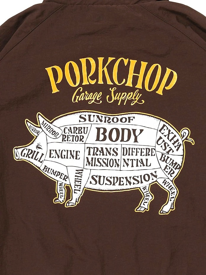 【11.2 (Sun) 12:00 Release】PORKCHOP | PORK BACK NYLON JKT - Dark Brown
