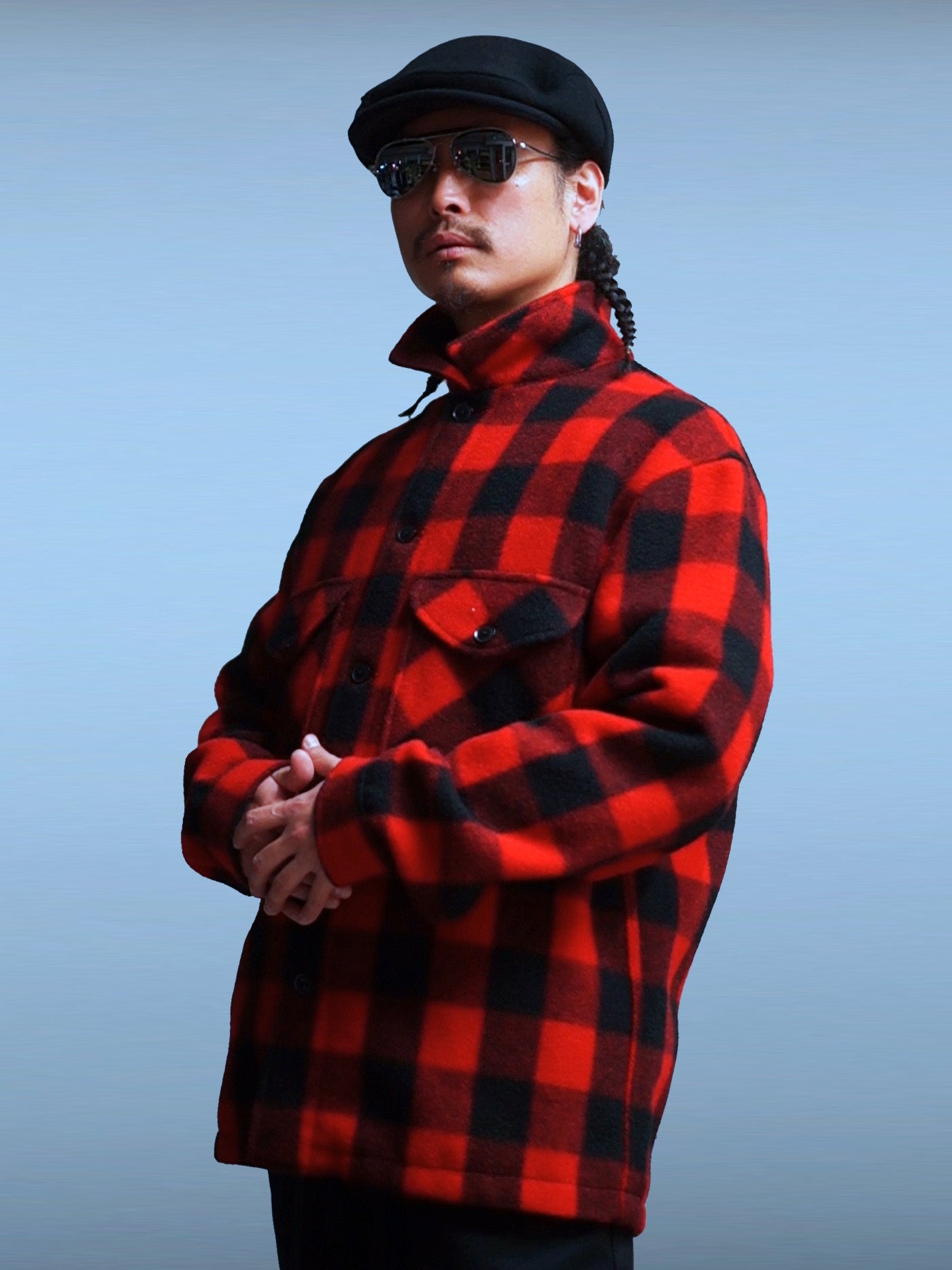 PORKCHOP | feat. MASSES WOOL JACKET P - Red