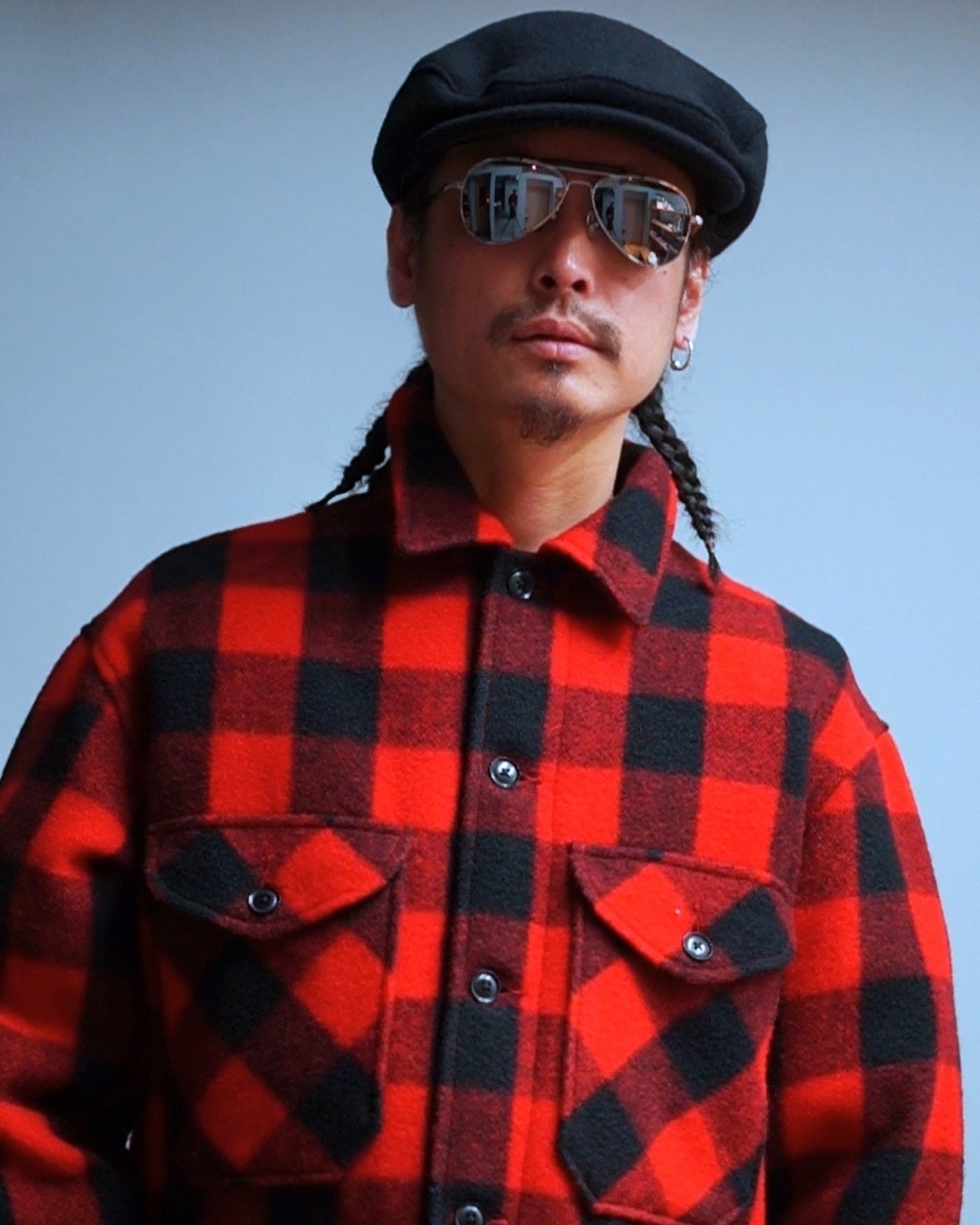 PORKCHOP | feat. MASSES WOOL JACKET P - Red
