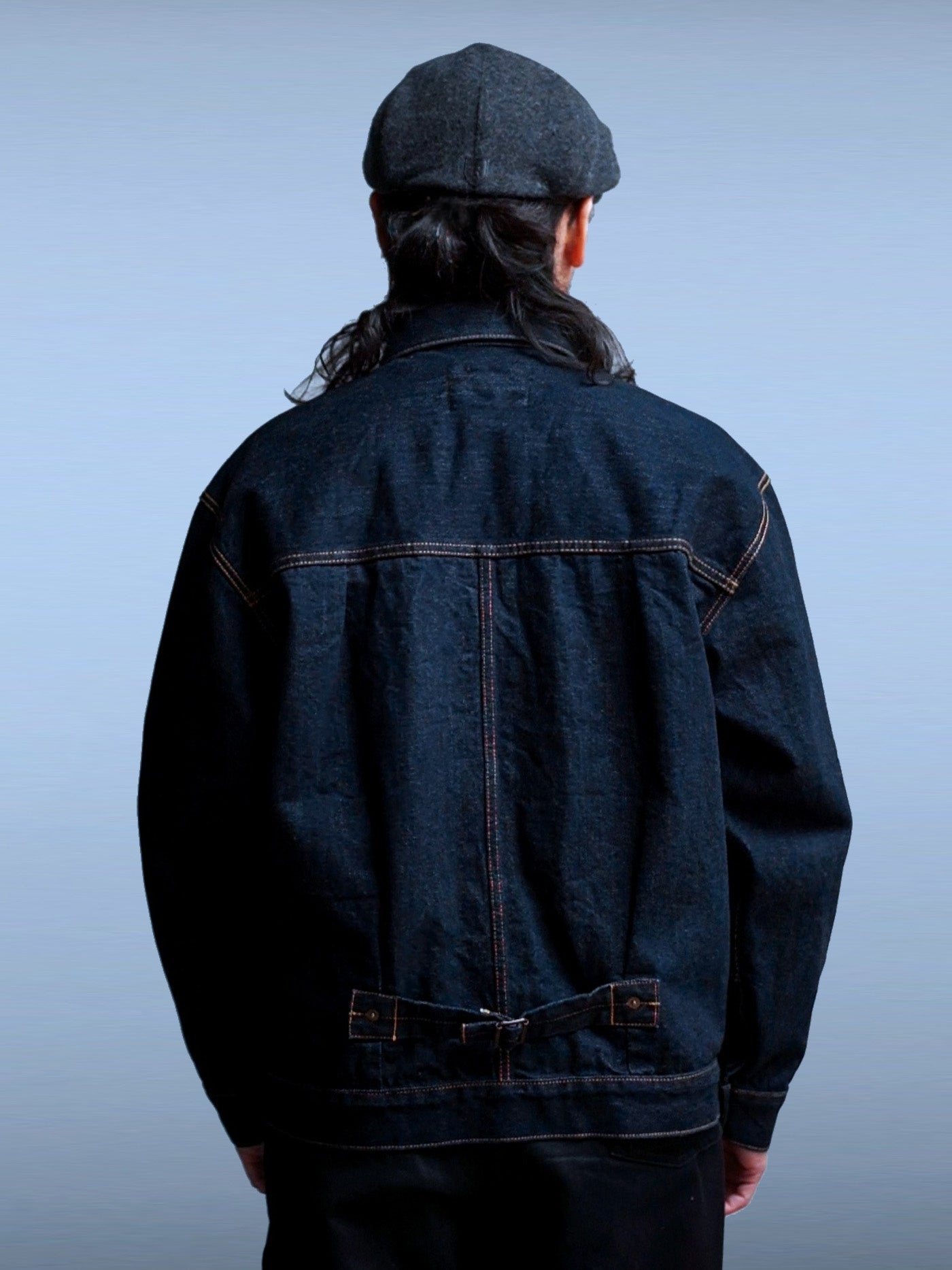 GOOD HELLER | 2nd TYPE WIDE DENIM JACKET - Indigo Wash