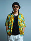 RADIALL | Into The Future - OPEN COLLARED SHIRT S/S - Brown