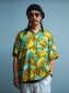 RADIALL | Into The Future - OPEN COLLARED SHIRT S/S - Brown