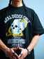 GOOD HELLER | SKULL&SNAKE AMERICAN LOGO T-SHIRT - Black